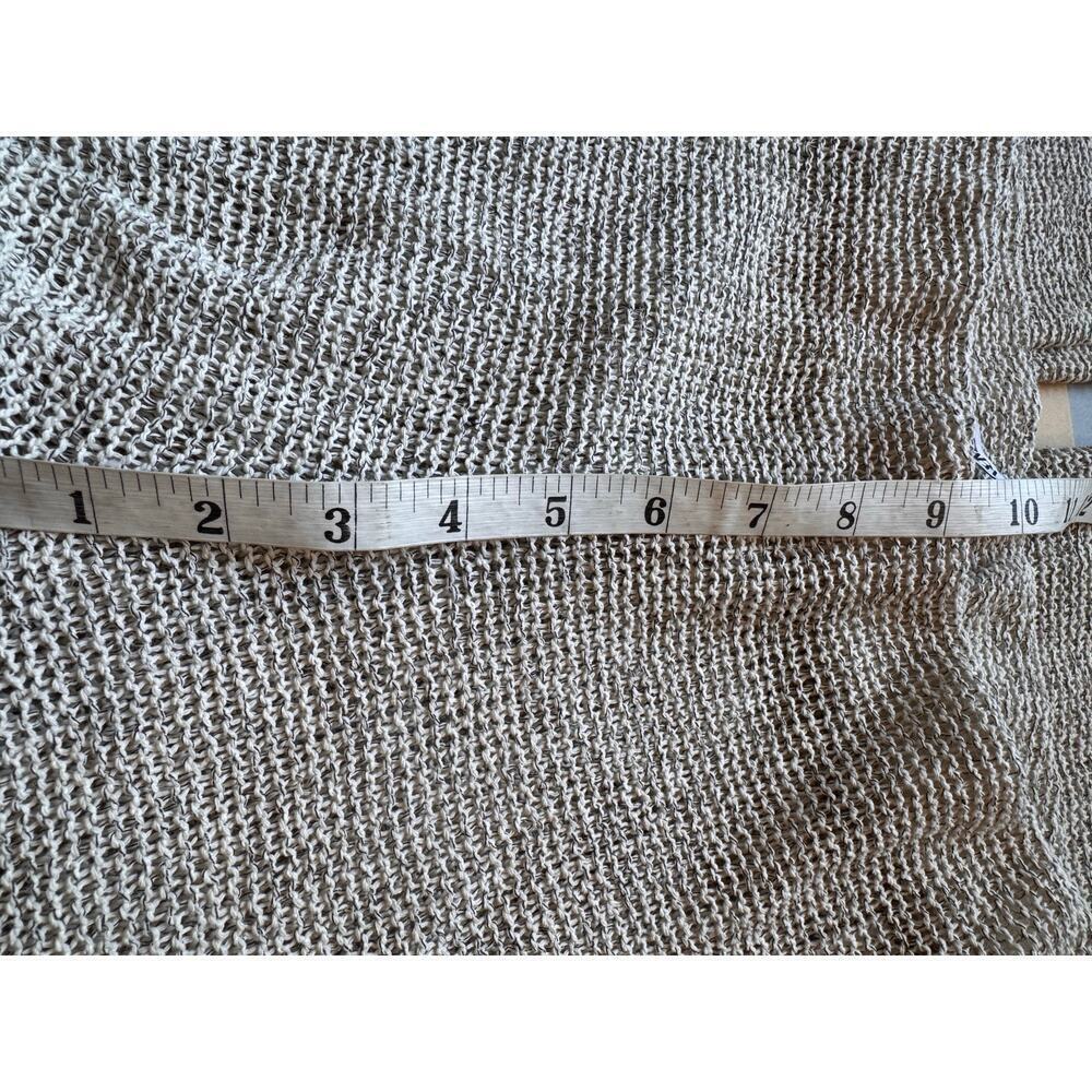 Zara Women’s Oatmeal Knit Wide Leg Pants Semi Sheer Lounge Casual Size Medium - Picture 10 of 15